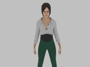 Woman of the 1980s 3D 模型