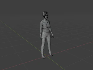 Woman of the 1980s 3D Model