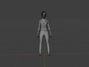 Woman of the 1980s 3D Model