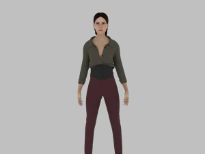 Woman Character 3D Model