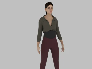 Woman Character 3D Model