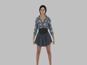 여자 - 여성 캐릭터 3D 모델