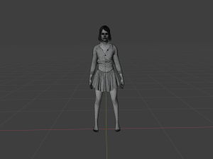 Woman in Skirt Modelo 3D