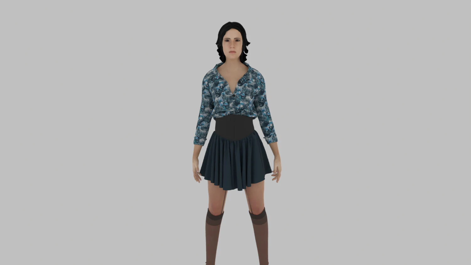 Sexy Woman - Female Character 3D Model .c4d .max .obj .3ds .fbx .stl .blend 