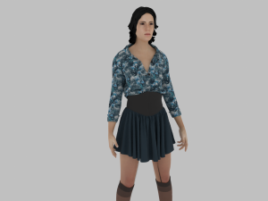 Sexy Woman - Female Character 3D Model