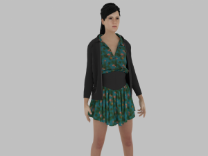 Elegant Woman 3D Model