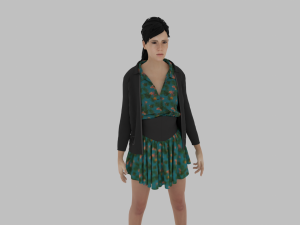 Elegant Woman 3D Model