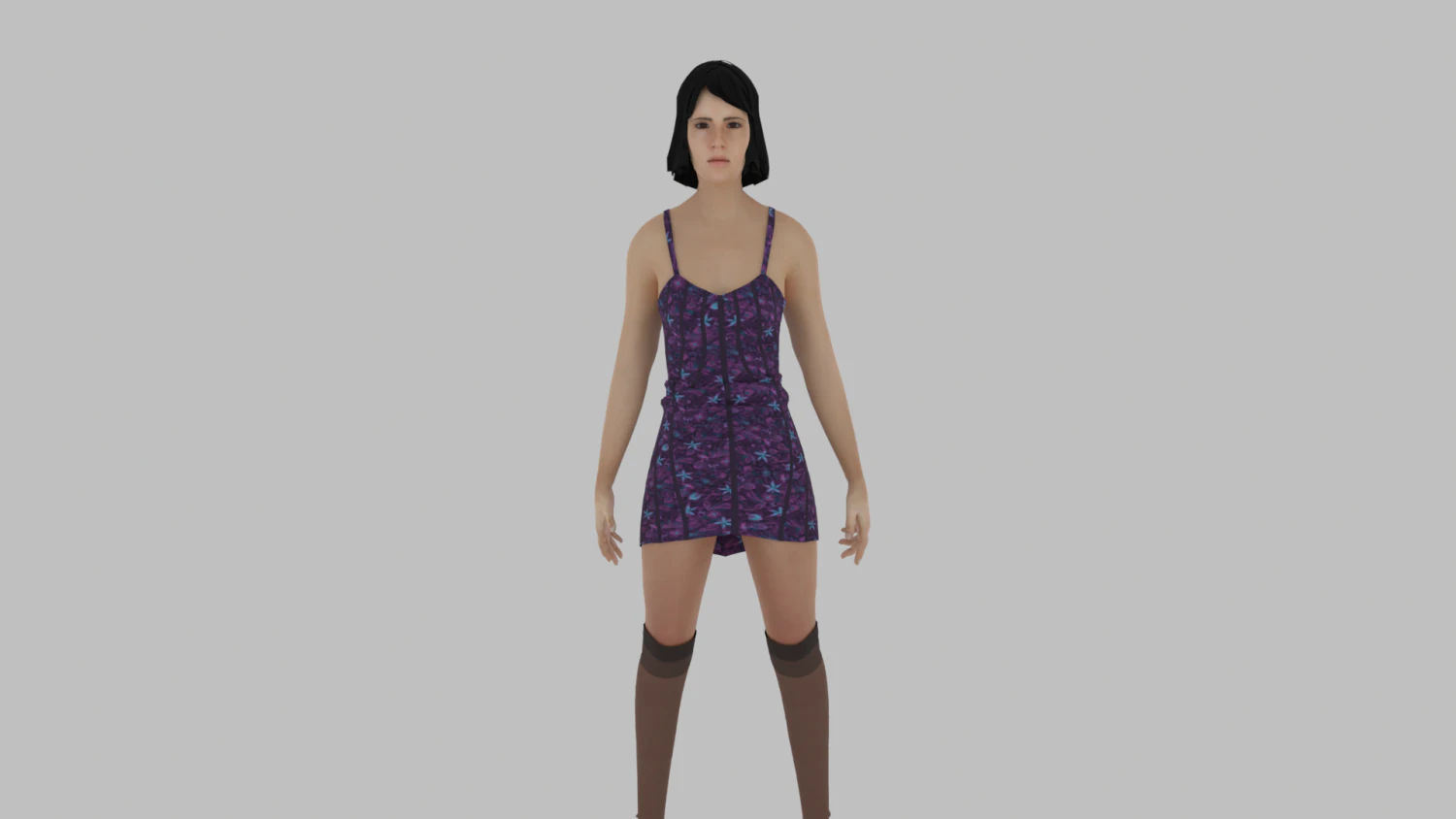 Woman 3D Model .c4d .max .obj .3ds .fbx .stl .blend 