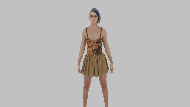 Woman 3D Model .c4d .max .obj .3ds .fbx .stl .blend 