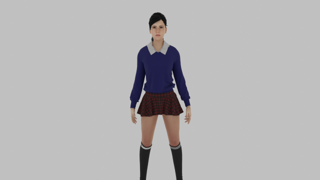 Woman 3D Model .c4d .max .obj .3ds .fbx .stl .blend 