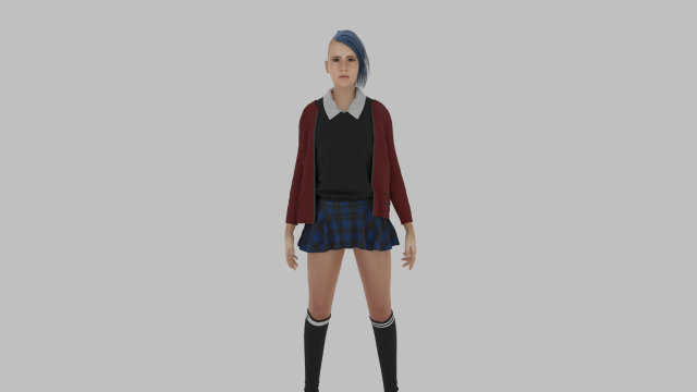 Woman 3D Model .c4d .max .obj .3ds .fbx .stl .blend 