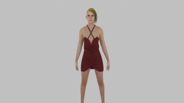 Woman 3D Model .c4d .max .obj .3ds .fbx .stl .blend 