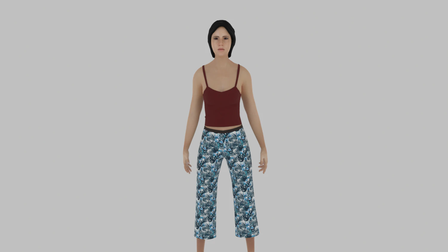 Woman 3D Model .c4d .max .obj .3ds .fbx .stl .blend 