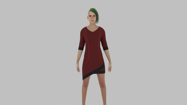 Woman 3D Model .c4d .max .obj .3ds .fbx .stl .blend 