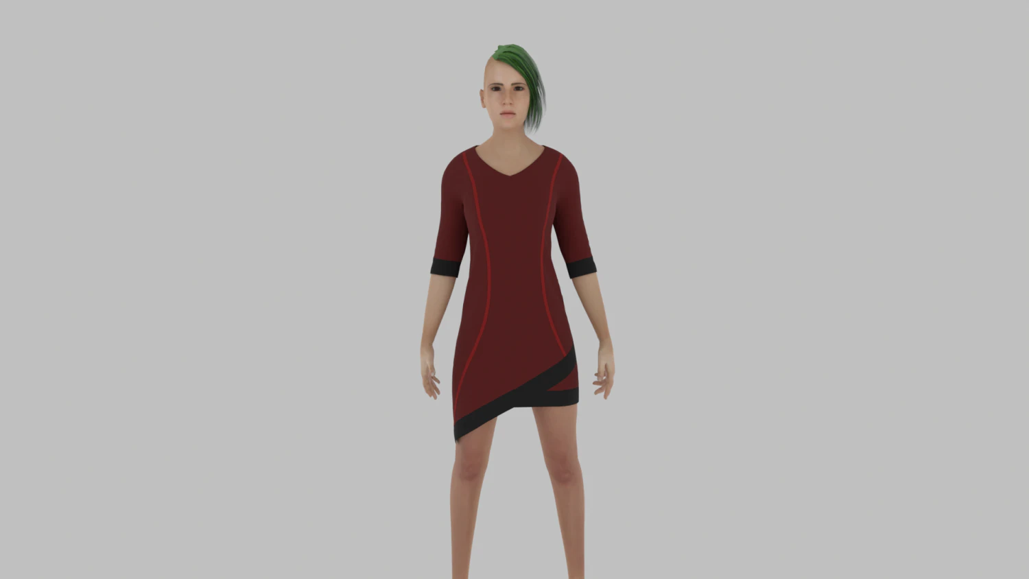 Woman 3D Model .c4d .max .obj .3ds .fbx .stl .blend