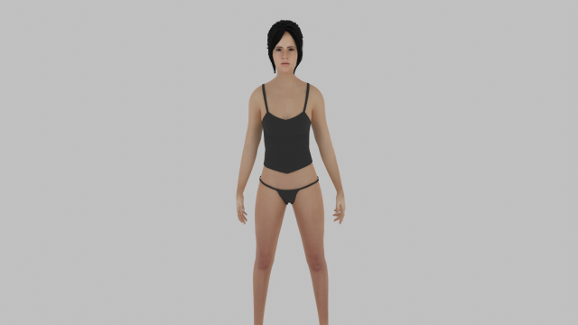 Woman 3D Model .c4d .max .obj .3ds .fbx .stl .blend 