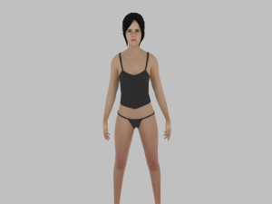 teen girl in underwear Modelo 3D in mulher 3DExport