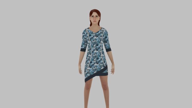 Woman 3D Model .c4d .max .obj .3ds .fbx .stl .blend 
