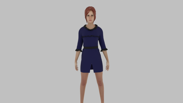 Woman 3D Модель .c4d .max .obj .3ds .fbx .stl .blend