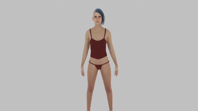 Woman 3D-Modell .c4d .max .obj .3ds .fbx .stl .blend 