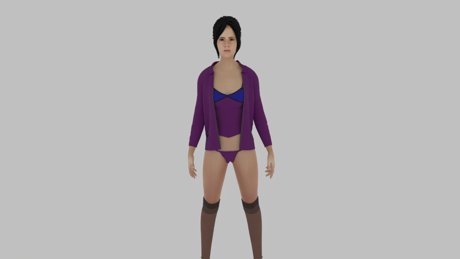 Woman 3D Model .c4d .max .obj .3ds .fbx .stl .blend 