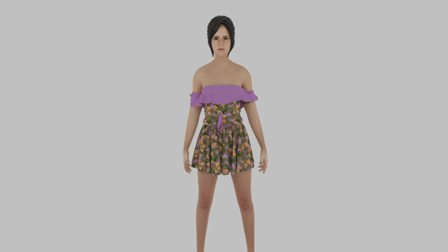 Woman 3D Model .c4d .max .obj .3ds .fbx .stl .blend