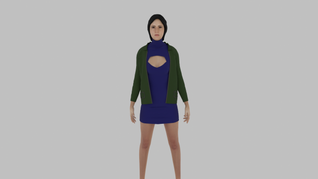 Woman 3D Модель .c4d .max .obj .3ds .fbx .stl .blend 