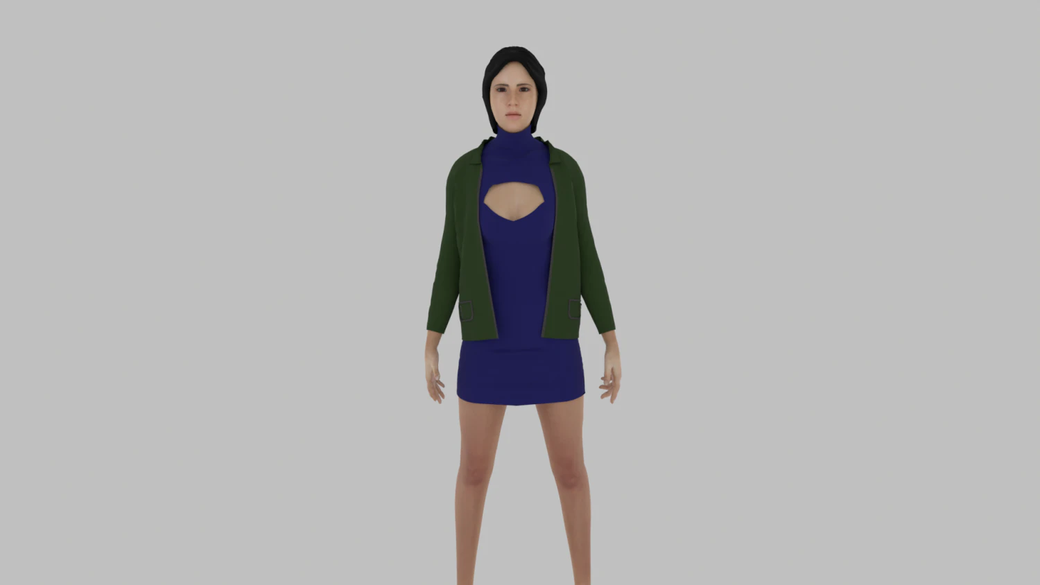Woman 3D Model .c4d .max .obj .3ds .fbx .stl .blend 