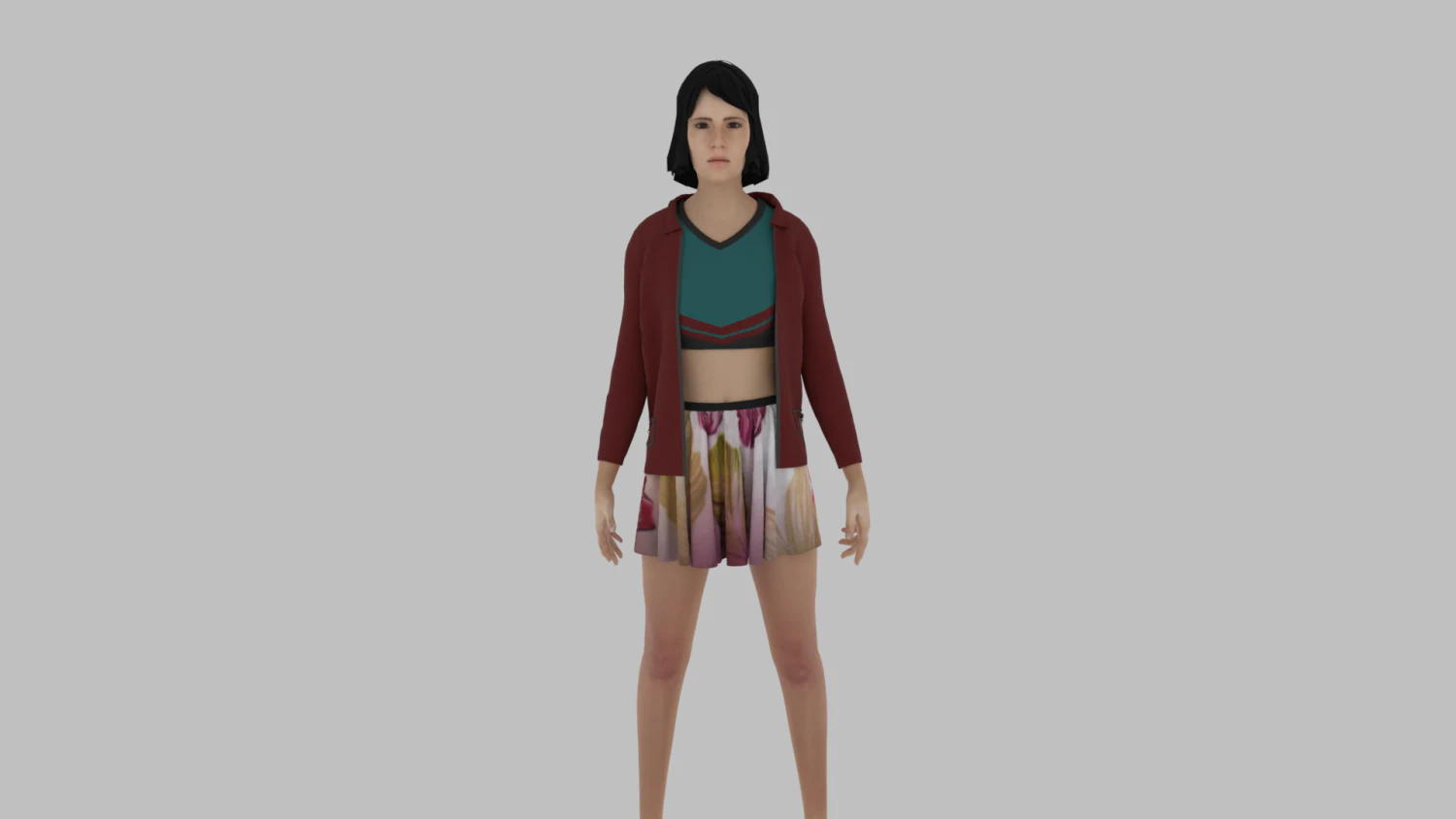 Woman 3D Model .c4d .max .obj .3ds .fbx .stl .blend