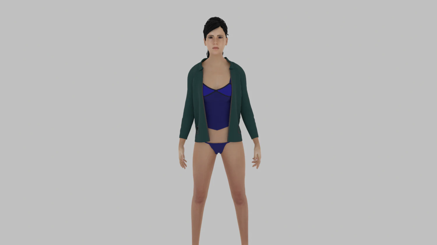Mulher Modelo 3D .c4d .max .obj .3ds .fbx .stl .blend 
