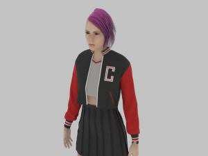 Varsity Woman 3D Model