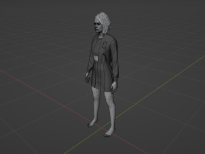 Varsity Woman 3D Model