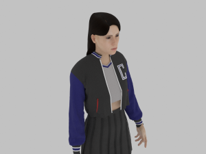 Varsity Woman 3D 모델