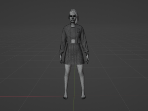 Varsity Woman 3D 모델