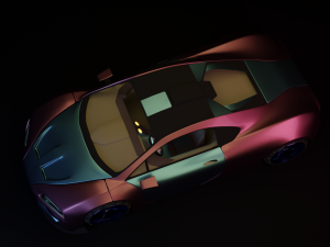 High detailed high poly supercar model rigged 3D मॉडल