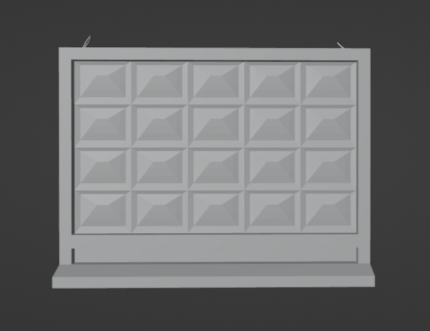 Concrete fence Modello 3D .c4d .max .obj .3ds .fbx .stl .blend
