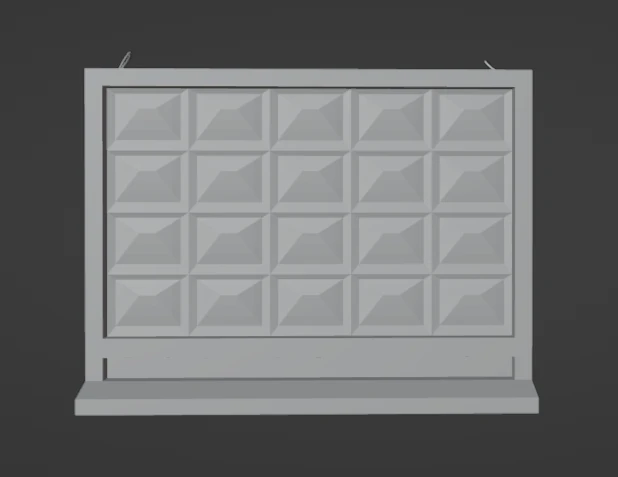 Concrete fence 3D Model .c4d .max .obj .3ds .fbx .stl .blend
