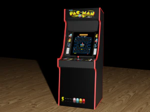 Pacman arcade machine 3D Model