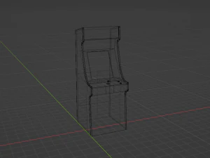Pacman arcade machine 3D Model