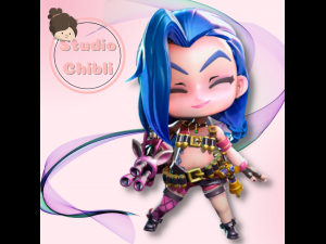Jinx Chibi 3D 打印模型