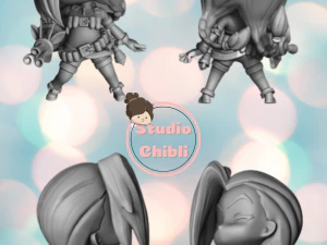 Jinx Chibi 3D Print Model