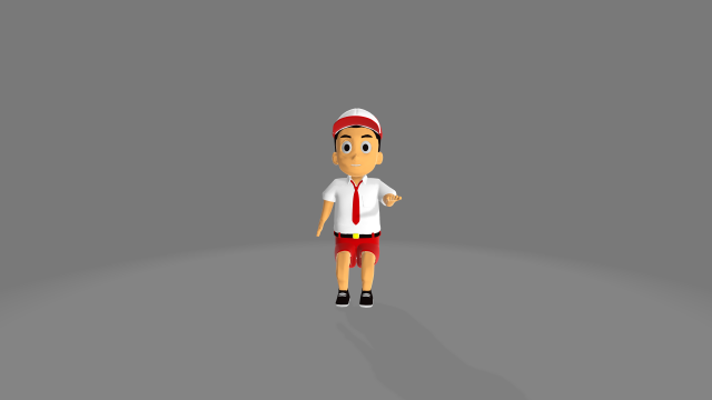 Elementary school children in Indonesia 3D मॉडल .c4d .max .obj .3ds .fbx .stl .blend 