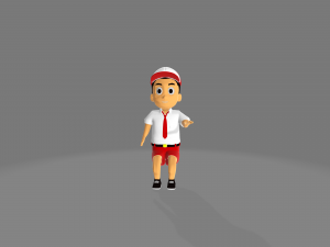 Elementary school children in Indonesia 3Dモデル