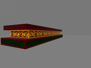 Stage for a statue 3D Model