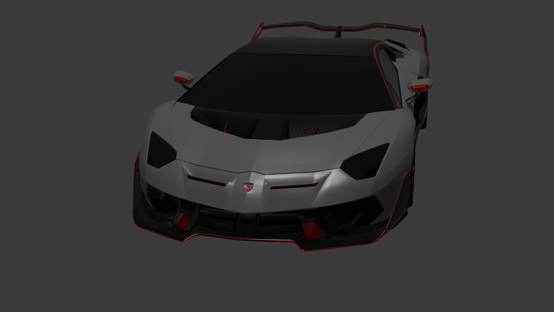 SuperCar 3D Model .c4d .max .obj .3ds .fbx .stl .blend