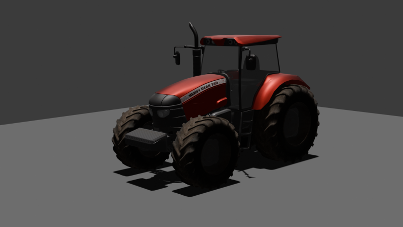 Agricultural Tractors 3D Modell .c4d .max .obj .3ds .fbx .stl .blend 