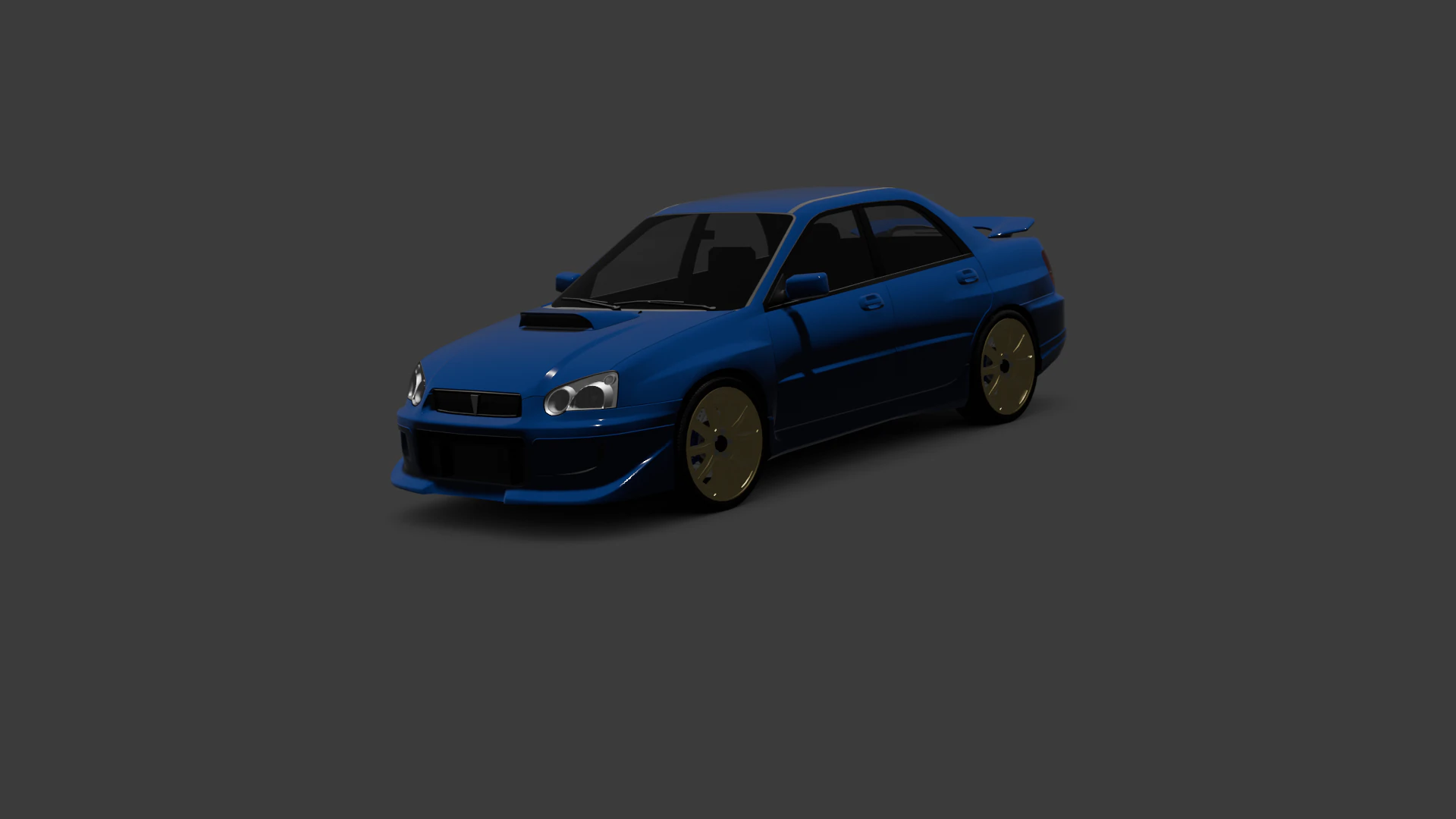 Subaru 3D Model .c4d .max .obj .3ds .fbx .stl .blend 