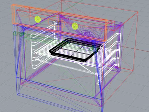 Oven Black - WBS 3D Model