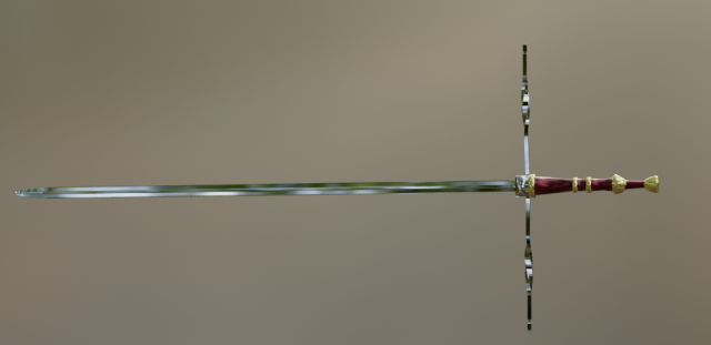 Sword 3D Модель .c4d .max .obj .3ds .fbx .stl .blend 