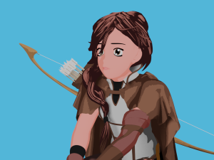 Anime character archer STL 3Dモデル